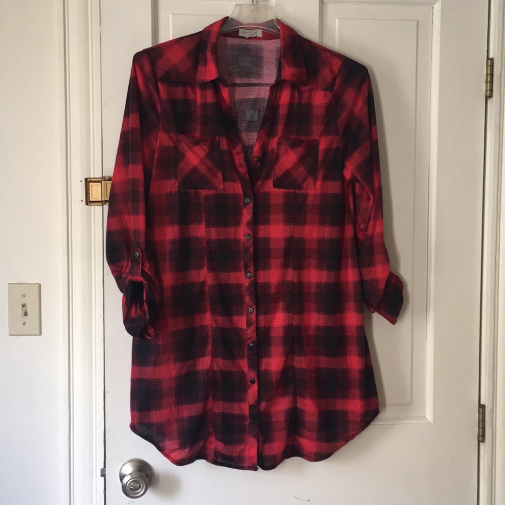 Flannel tunic